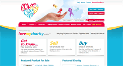 Desktop Screenshot of lovemycharity.com
